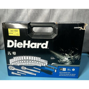 DieHard 1/4" and 3/8" Drive Ratchet Socket Set, SAE & Metric, 80-Piece, 72 Tooth